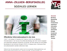 Tablet Screenshot of anna-zillken-berufskolleg.de